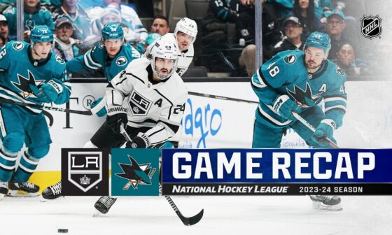 Kings @ Sharks 12/19 | NHL Highlights 2023