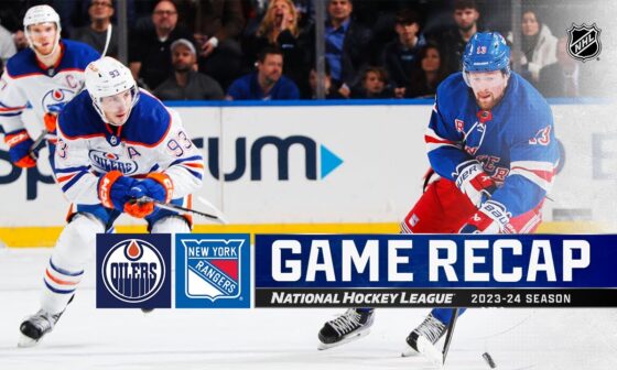 Oilers @ Rangers 12/22 | NHL Highlights 2023