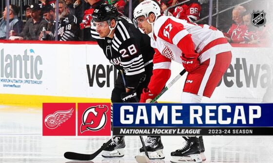 Red Wings @ Devils 12/23 | NHL Highlights 2023