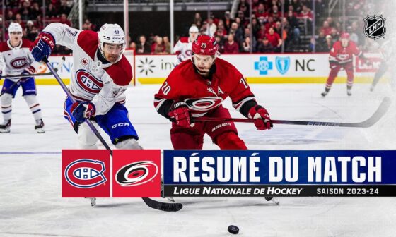 Canadiens vs. Hurricanes 28/12 | Faits saillants