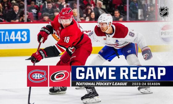 Canadiens @ Hurricanes  12/28 | NHL Highlights 2023