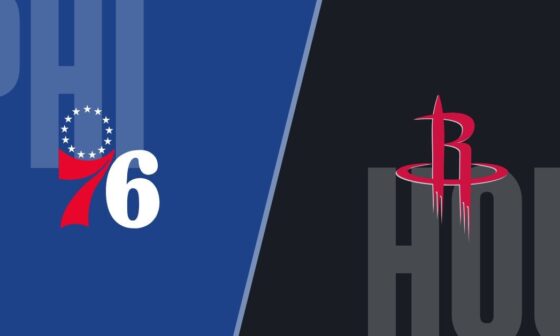 [Game Thread] Philadelphia 76ers (21-9) @ Houston Rockets (15-14) - 08:00 PM EST