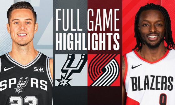 SPURS at TRAIL BLAZERS | FULL GAME HIGHLIGHTS | December 29, 2023