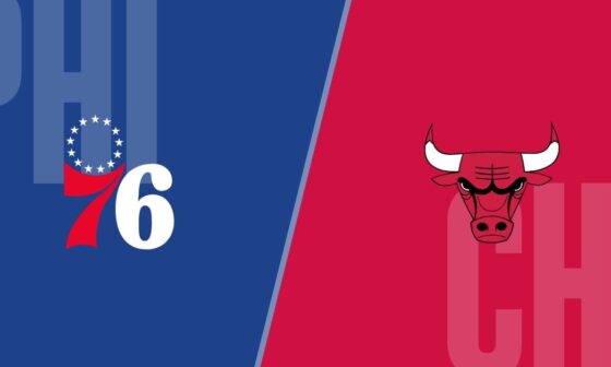 [Game Thread] Philadelphia 76ers (22-9) @ Chicago Bulls (14-19) - 08:00 PM EST