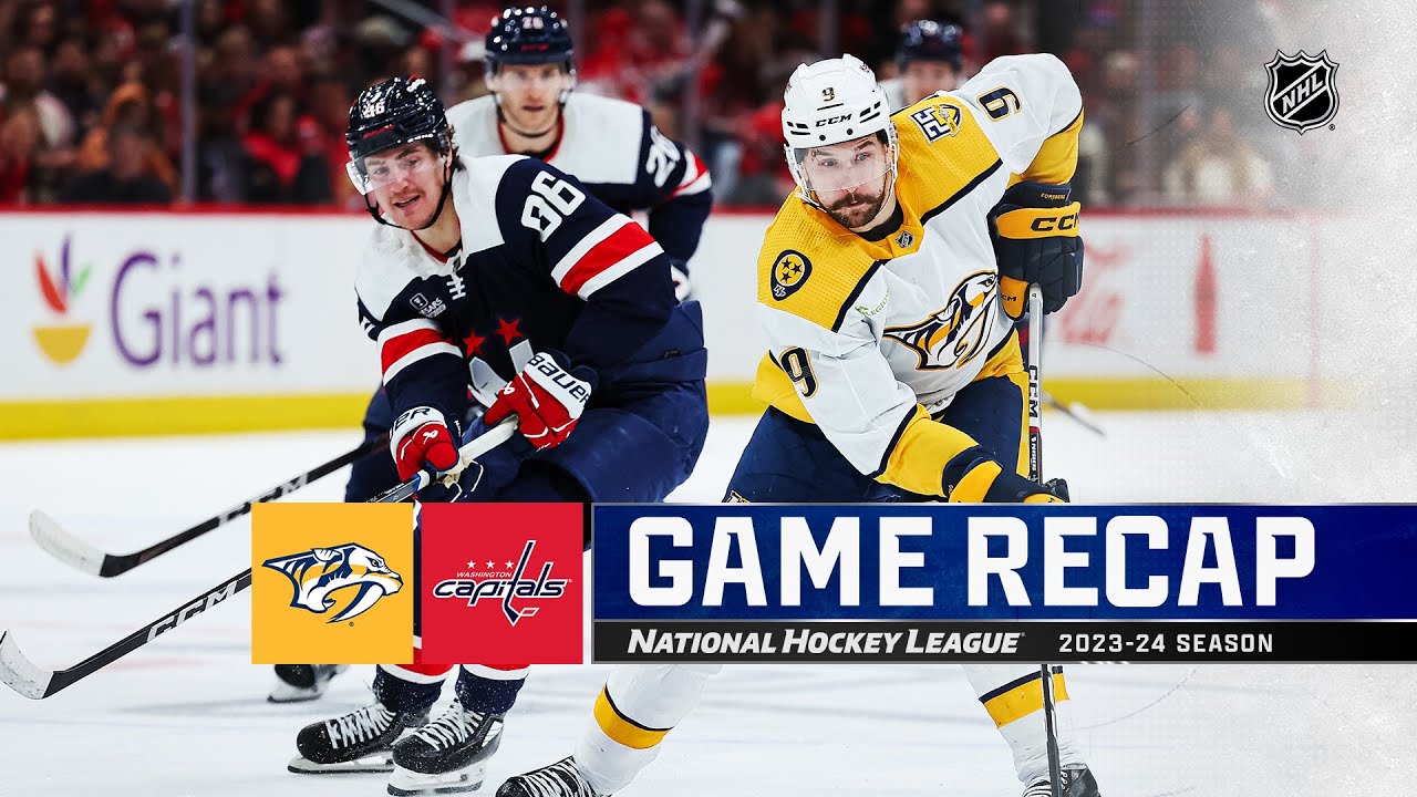Predators @ Capitals  12/30 | NHL Highlights 2023