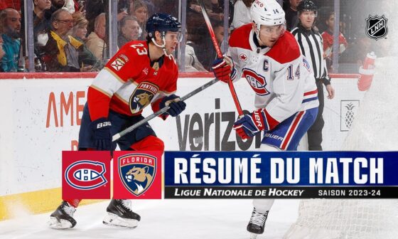 Canadiens vs Panthers 30/12 | Faits saillants