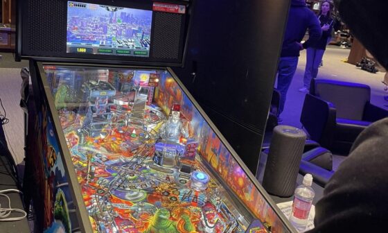 (Mink) John Harbaugh got the players a Godzilla pinball machine for the locker room for Christmas. Marlon Humphrey said some of the youngest players on the team didn’t even know what a pinball machine is so Harbs explained it.