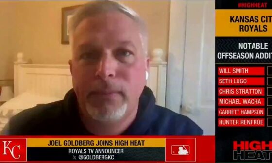 “It would more surprise me if something did not happen long-term, than if it did”. -Joel Goldberg on ‘High Heat’ this morning discussing a contract extension for Bobby Witt Jr.