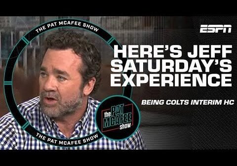 Jeff Saturday keeps it real about being the Colts' interim head coach | The Pat McAfee Show
