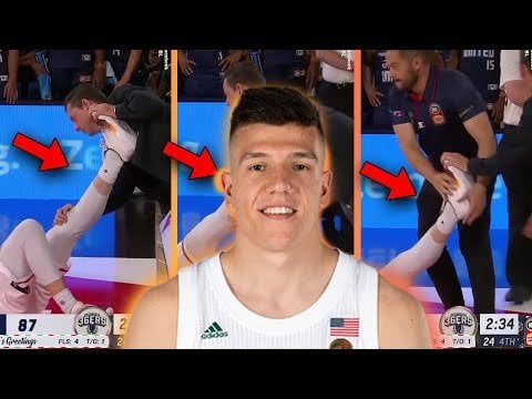 Basketball Fan Rushes To Help Nbl Star Suffering From Severe Muscle Cramp During Game