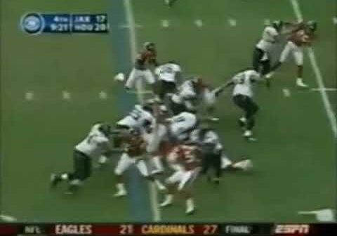 NFL Primetime highlights of Jaguars 2005 Christmas Eve victory against the Texans