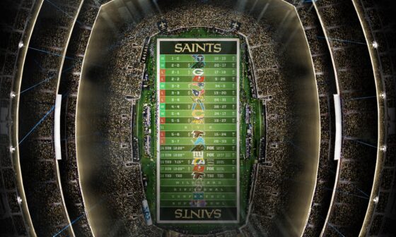 2023 - Stadium Schedule - Wk 13 - Saints (5-7)