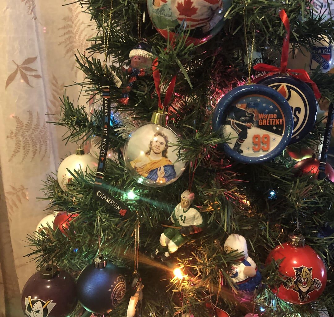 Hockey Holidays to all! Here’s my holiday tradition- a hockey tree.