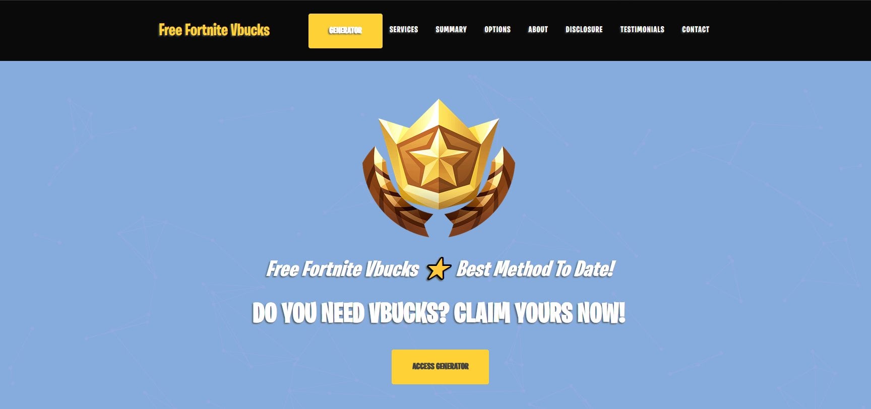 Nice! A real website dishing out free Fortnite V-Bucks