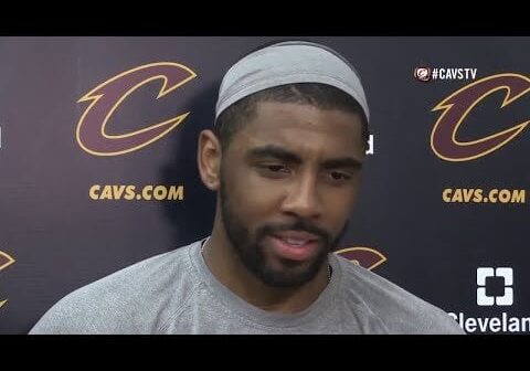 Who was the reporter who asked Kyrie what parental role LeBron was playing?