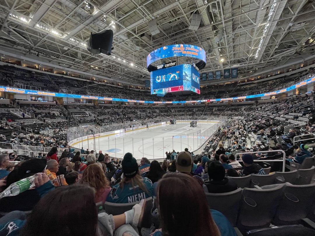 Marking ourselves safe from beer throwing LA Kings fans.