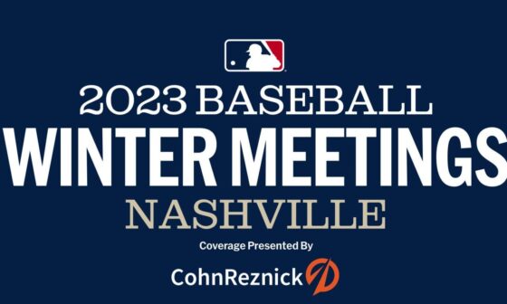 Get ready. The Winter Meetings start tomorrow!