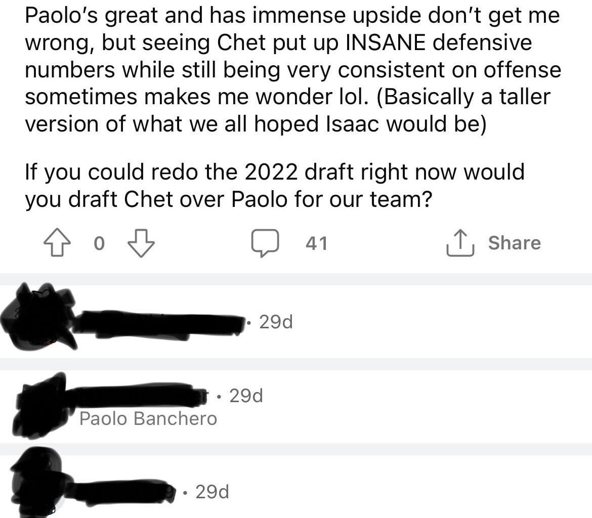 Funny post I saw from the Orlando Magic sub