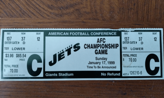 An ancient relic from a time where this team actually had home playoff games