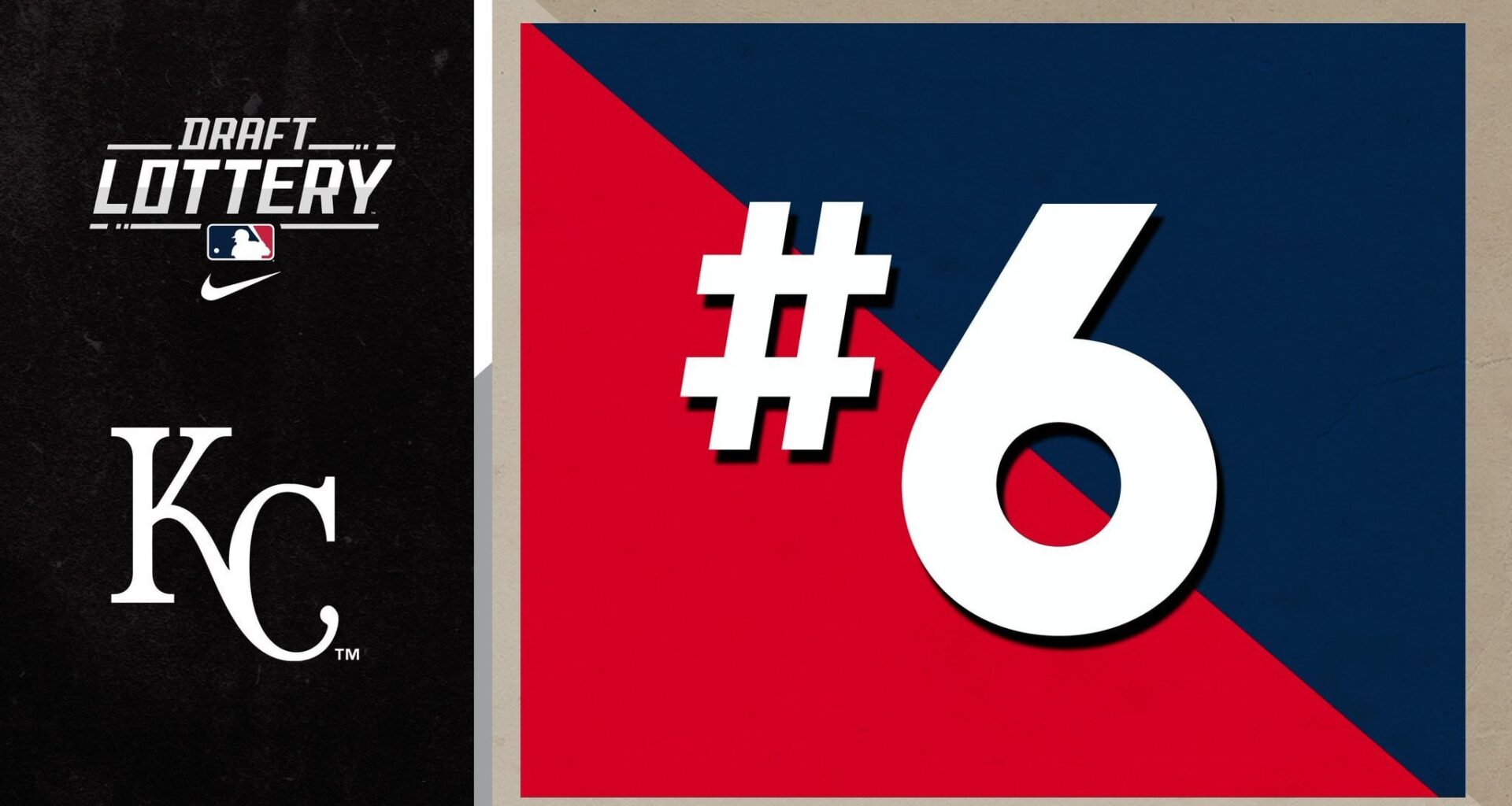 [MLB] The Royals will have the No. 6 pick in the 2024 Draft.