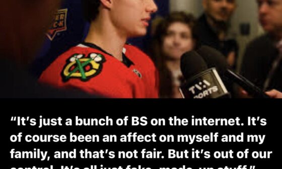 A Winnipeg reporter asked Bedard about the rumors