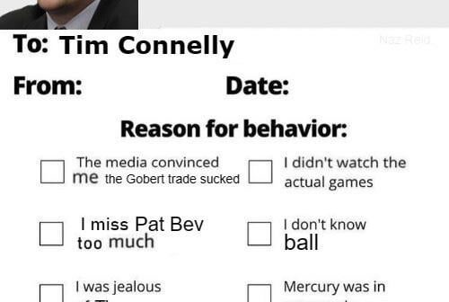 Tim Connelly apology form