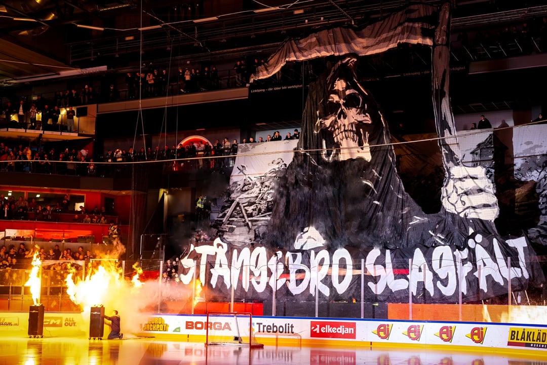 Linköpings tifo against HV71 during Boxing Day.