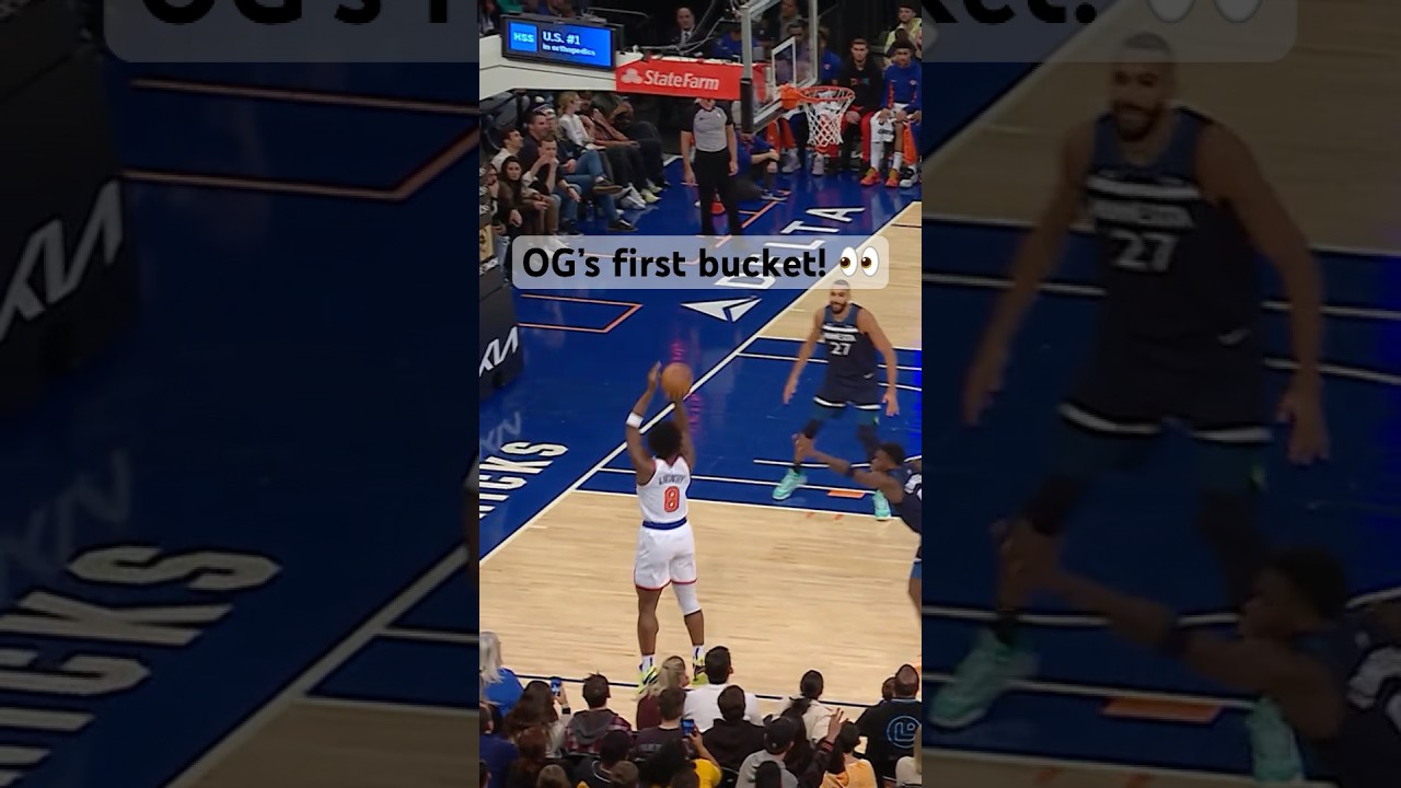 OG Anunoby’s first points on the Knicks! 👀 | #Shorts