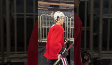 Connor Bedard Steps on the Ice at MSG for the First Time! 👀