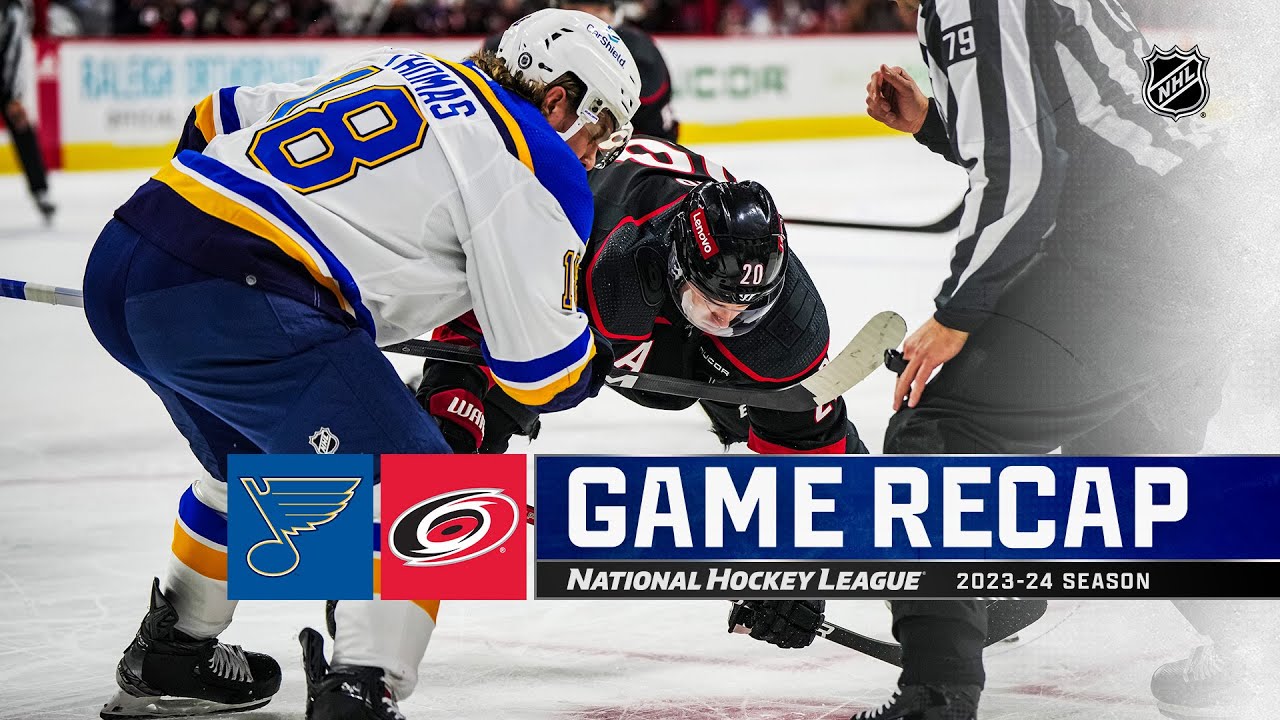Blues @ Hurricanes 1/6 | NHL Highlights 2024