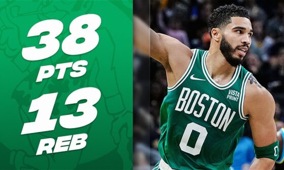 Jayson Tatum Drops 38-PT DOUBLE-DOUBLE In Indy! | January 6, 2024
