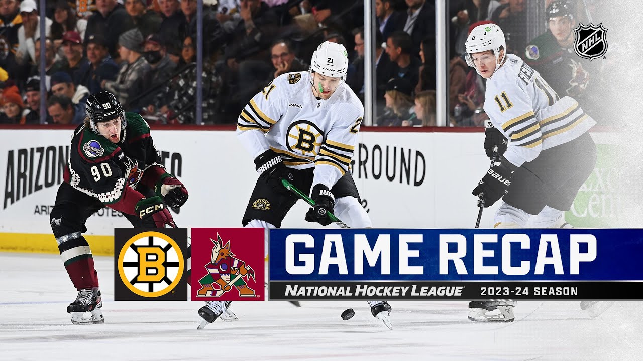 Bruins @ Coyotes 1/9 | NHL Highlights 2024