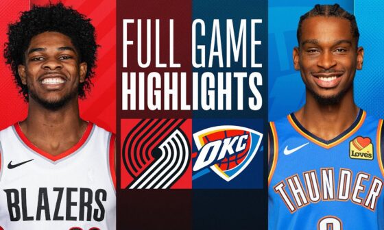 TRAIL BLAZERS at THUNDER | FULL GAME HIGHLIGHTS | January 11, 2024
