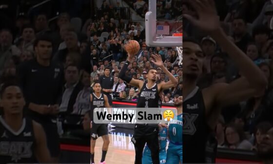 Wemby Throws Down Two HUGE SLAMS!👀😤| #Shorts