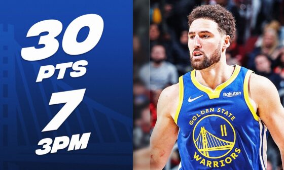 Klay Thompson COULDN'T MISS In The Windy City! - 30 PTS (7 Threes) 🔥| January 12, 2024