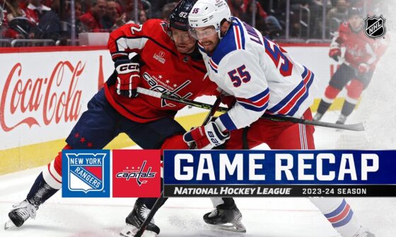 Rangers @ Capitals 1/13 | NHL Highlights 2024