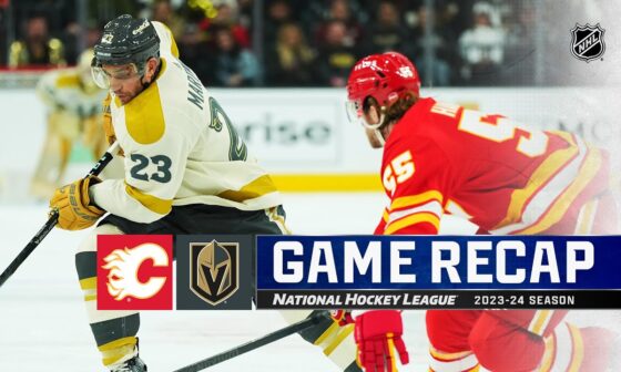 Flames @ Golden Knights 1/13 | NHL Highlights 2024