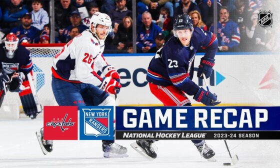 Capitals @ Rangers 1/14 | NHL Highlights 2024