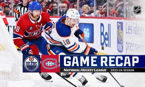 Oilers @ Canadiens 1/13 | NHL Highlights 2024