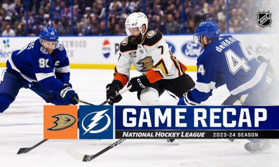Ducks @ Lightning 1/13 | NHL Highlights 2024
