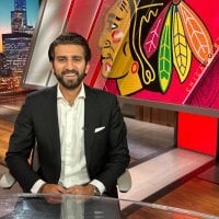 [Roumeliotis] Connor Bedard is in full gear right now inside the locker room. It looks like he’s going to skate on his own in a non-contact jersey. Wow.