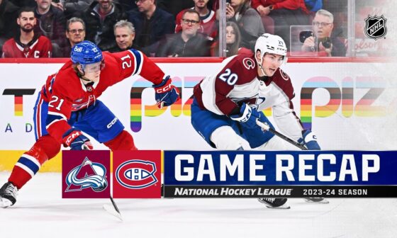 Avalanche @ Canadiens1/15 | NHL Highlights 2024