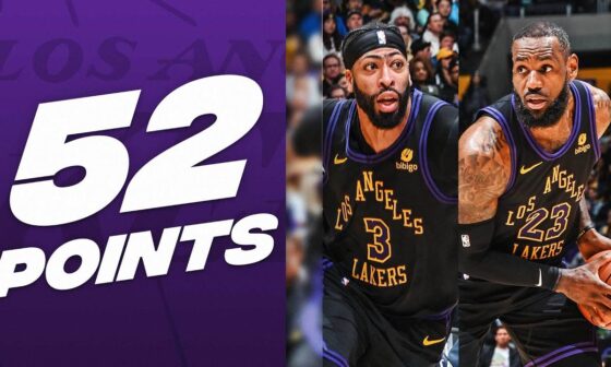 Anthony Davis (27 PTS) & LeBron James (25 PTS) Combine For 52 PTS On #MLKDay! | January 15, 2024