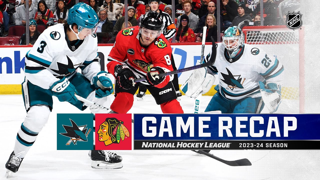Sharks @ Blackhawks 1/16 | NHL Highlights 2024