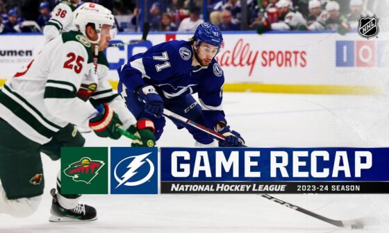 Wild @ Lightning 1/18 | NHL Highlights 2024