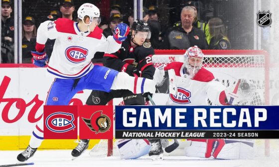 Canadiens @ Senators 1/18 | NHL Highlights 2024