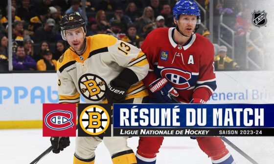 Canadiens vs. Bruins 20/1 | Faits saillants