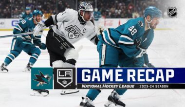 Sharks @ Kings 1/22 | NHL Highlights 2024