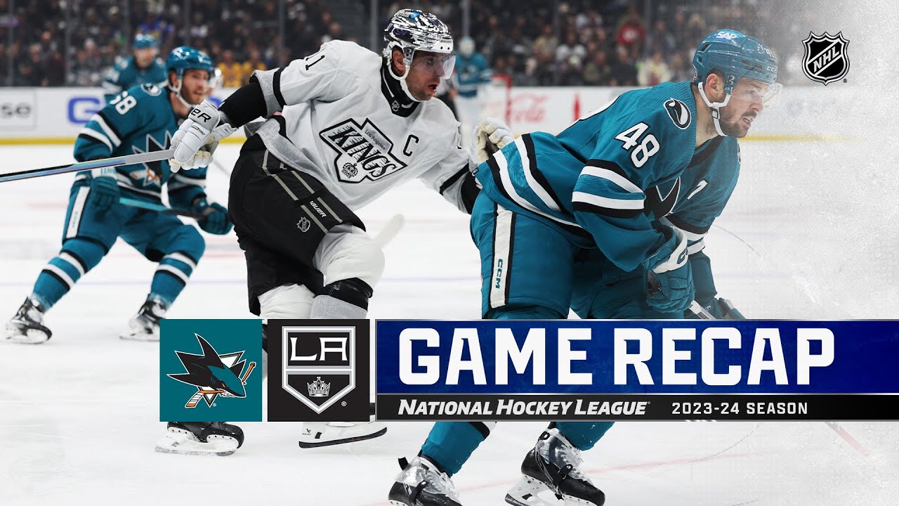 Sharks @ Kings 1/22 | NHL Highlights 2024