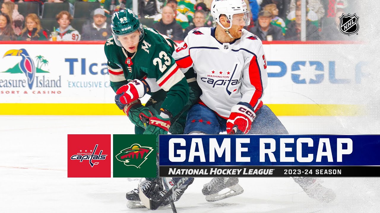 Capitals @ Wild 1/23 | NHL Highlights 2024